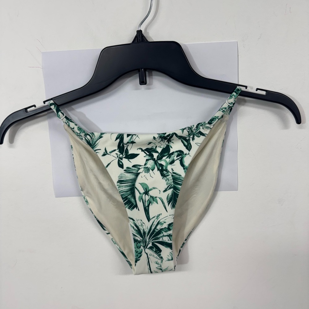 Onia Green Leaf Print Bikini Bottom